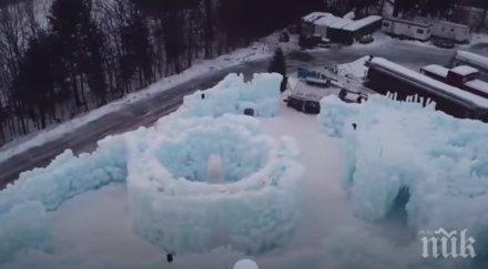 ентусиасти строят замък лед колорадо видео