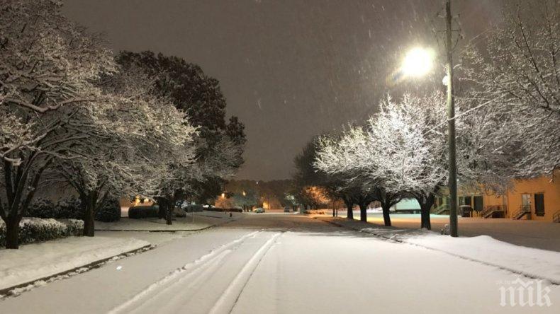Над 300 000 без ток и 1300 отменени полета заради снежна буря в САЩ
