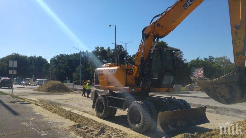 Продължава ремонтът на Георги Бенковски във Варна, улицата готова на пролет