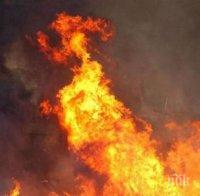 ТРАГЕДИЯ: Мъж изгоря във фургон край Сандански