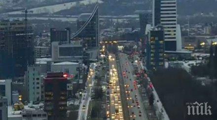 софия брутално километрично задръстване пили нервите шофьорите бул цариградско шосе снимка