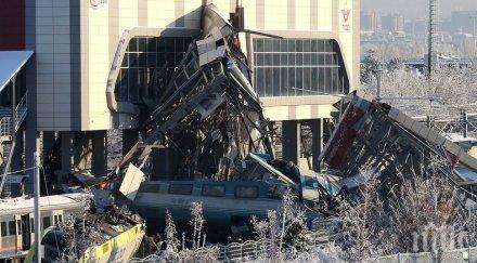 шокиращи кадри дрон заснеха въздуха адската влакова катастрофа анкара видео