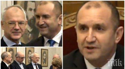 извънредно пик румен радев продължава политическите совалки среща работодателите обновена снимки