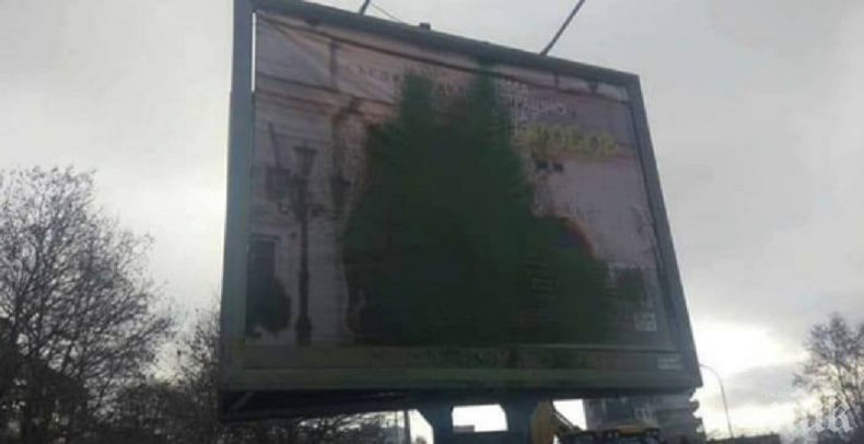 Унищожиха джендърски билборд във Варна (СНИМКА)