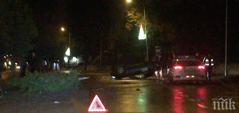 ЗРЕЛИЩНО: Три коли се помляха в Бургас (СНИМКИ)
