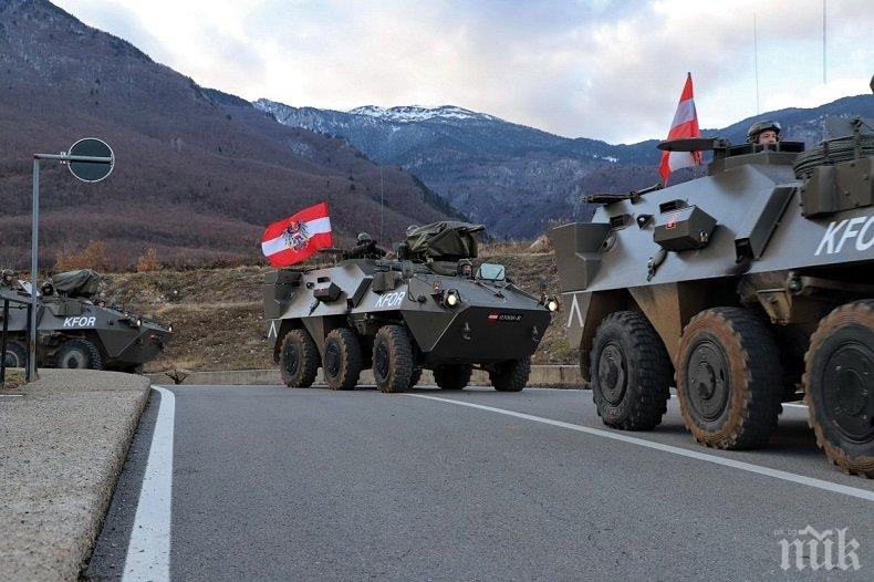 ДРЪНЧЕНЕ НА ОРЪЖИЕ: КФОР нахлу в Северно Косово с военна техника и хеликоптери