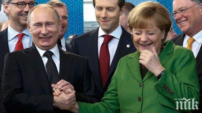Владимир Путин и Ангела Меркел се обявиха за деескалация на напрежението в Черно море