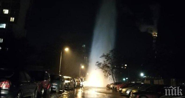 УНИКУМ: Фонтан бликна от улица във Варна