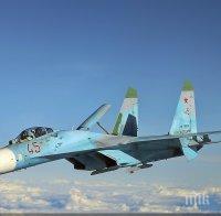 Украински Су-27 се разби при кацане, пилотът загина