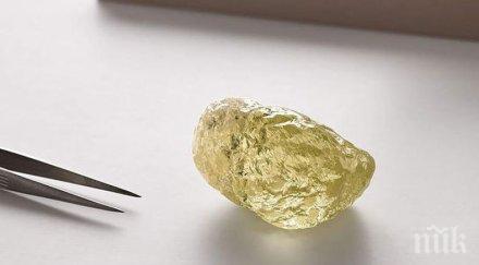 находка канада откриха гигантски жълт диамант