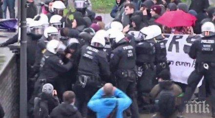 напрежение жълтите жилетки сблъскаха полицията шанз елизе