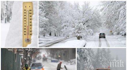 мразовит уикенд студът обхваща страната сняг