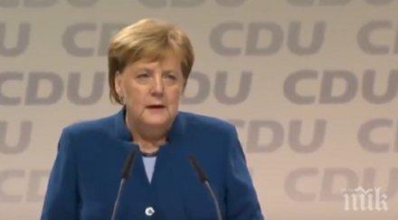 меркел подкрепи действията макрон адрес протестите жълтите жилетки