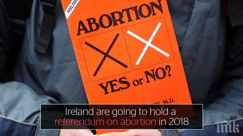 Парламентът на Ирландия даде зелена светлина за легализиране на абортите
