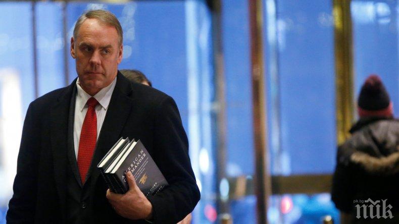 Вътрешният министър на САЩ подава оставка