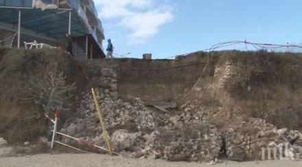 пропадна част крайбрежната алея равда