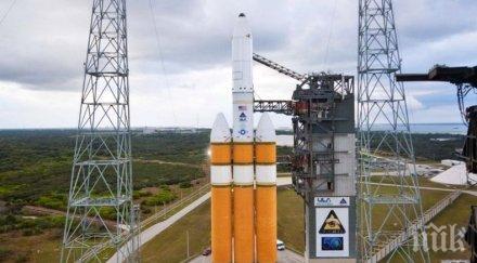 изстрелването ракетата –носител delta heavy секретен спътник борда отложено