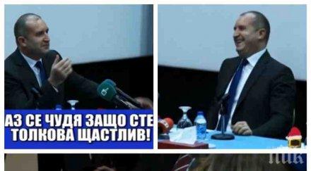 радев нова изцепка президентът призна човек щастлив женен българка накара генерал деси замръзне видео