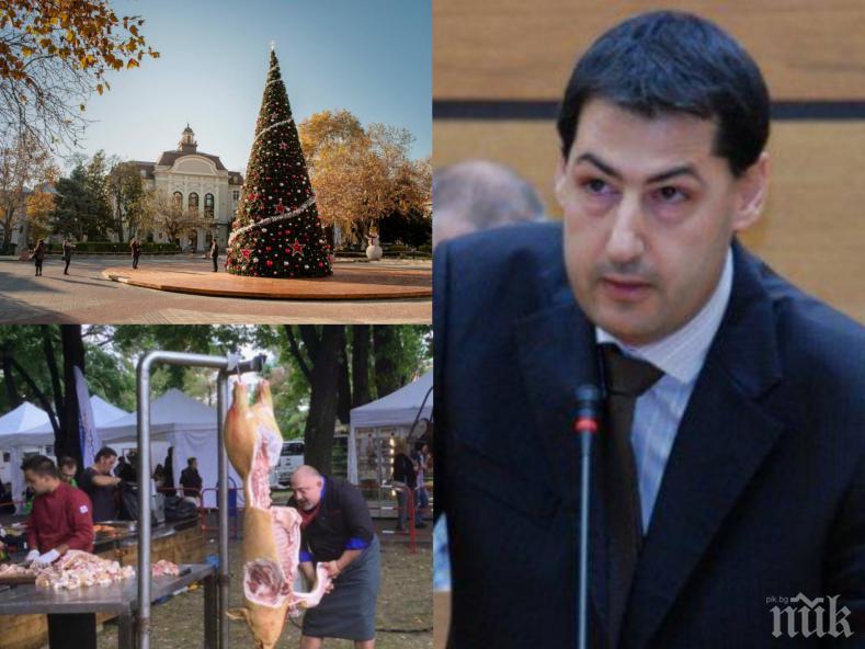 Кметът на Пловдив с шокираща покана: Елате да разфасоваме прасета за Коледа