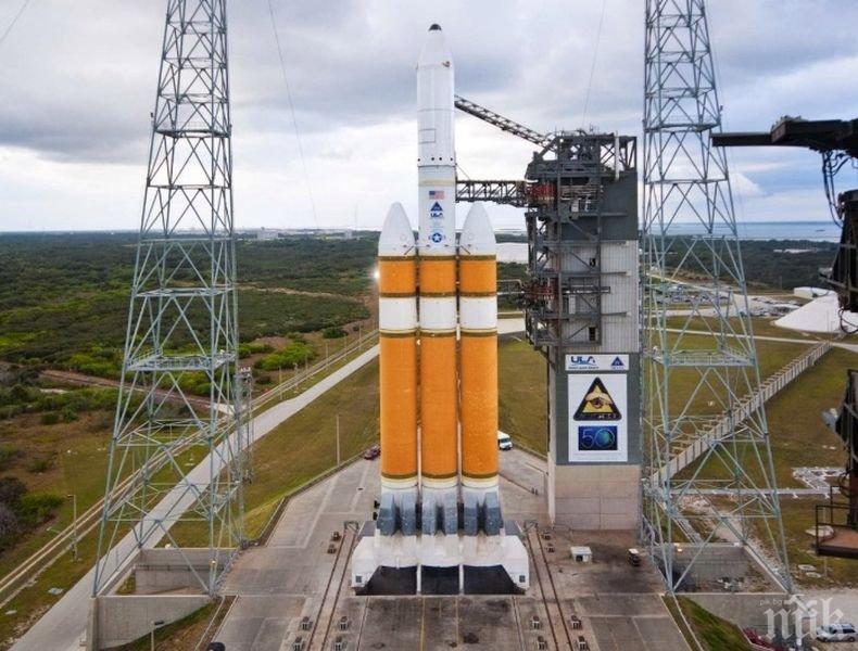 Изстрелването на ракетата –носител Delta IV Heavy със секретен спътник на борда бе отложено