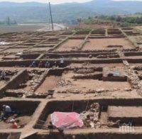 Зазимяват разкопките на Скаптопара край Благоевград