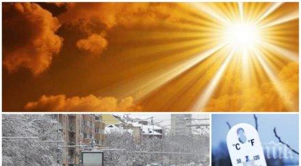 предколедно слънце времето затопля валежите спират температурите стигат градуса