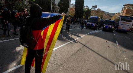 ранени арестувани протестни акции барселона