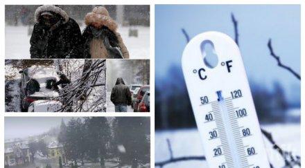 коледно време студ дъжд празниците температурите полудяват