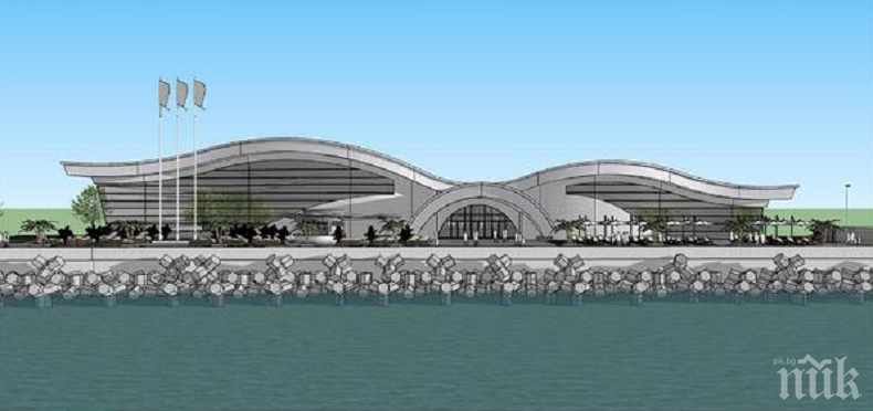 В Поморие строят уникален спортен комплекс на брега на морето