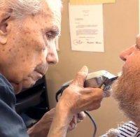 УНИКУМ: 107-годишен е най-възрастният бръснар в света  