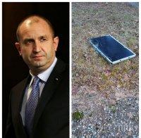 САМО В ПИК: Радев започва новогодишното слово - и политат телевизори през прозорците, бате (СНИМКИ)