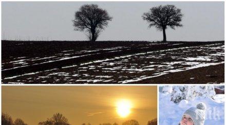 супер прогноза първият ден новата година топъл без валежи хващайте раниците планините идеални туризъм нахлува студът