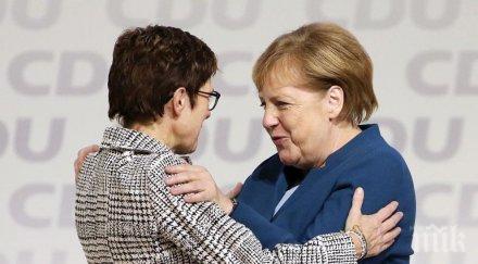 наследничката меркел била популярна съперниците