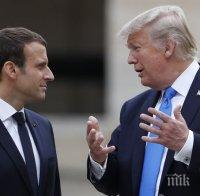 Лидерите на САЩ и Франция обсъдиха плана за изтегляне на американските военни от Сирия