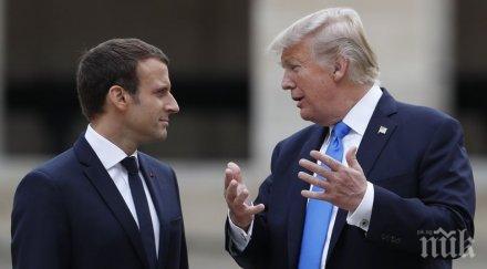 лидерите сащ франция обсъдиха плана изтегляне американските военни сирия