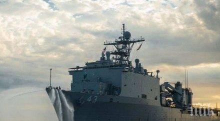 извънредно руско американски сблъсък черно море щатски десантен кораб изправи нокти кремъл видео