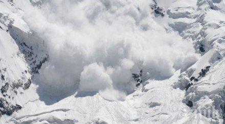 висок риск лавини части алпите