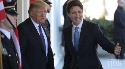 жицата доналд тръмп джъстин трюдо обсъдиха търговията митата
