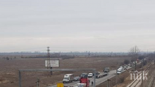 ОТ ПОСЛЕДНИТЕ МИНУТИ: Катастрофа затапи Околовръстното на Пловдив (СНИМКА)