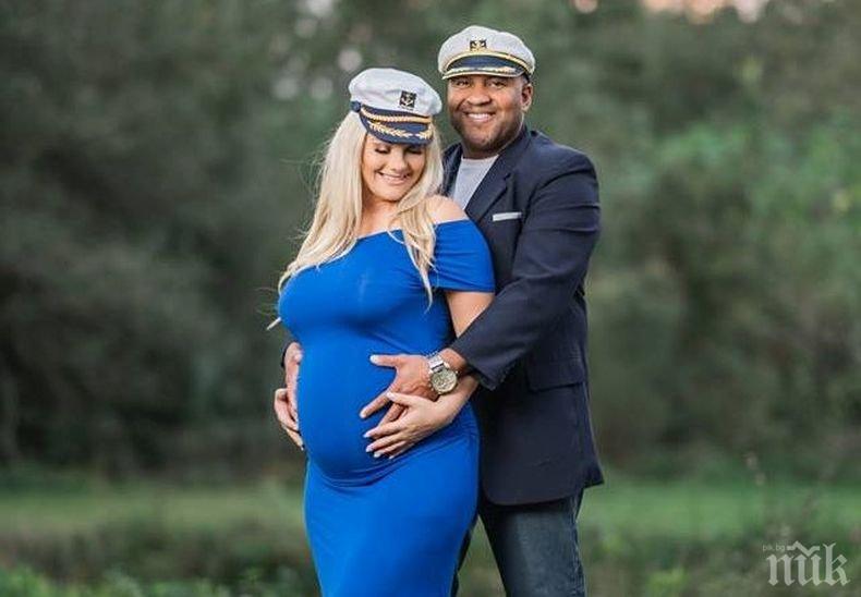 Най-красивата българка в Америка роди син (СНИМКИ)