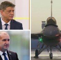 Ген. Константин Попов за изтребителите: Президентът Радев е нервен, има смесване на политика и интереси