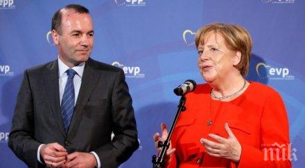 партията меркел събира евроизборите