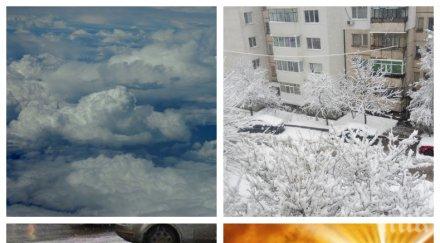 променливо време температурите покачват идва сняг