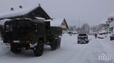 армията включи почистването снега бавария