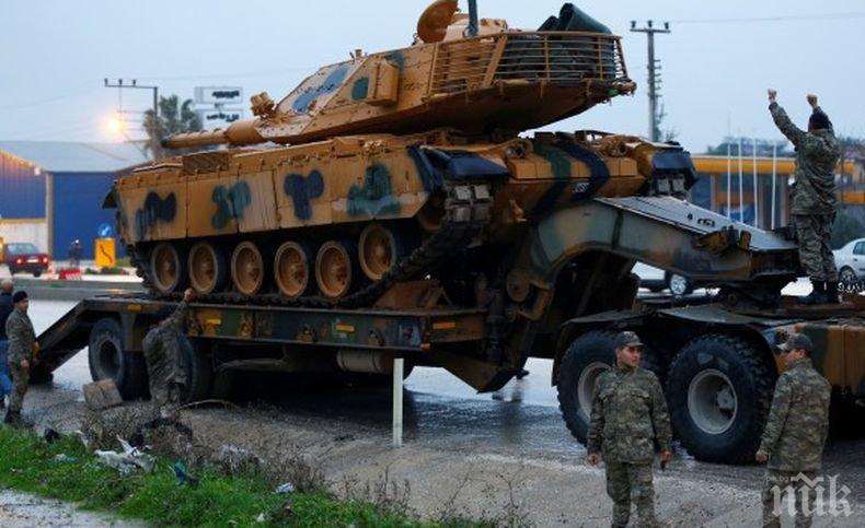 Напрежението расте: Турция продължава да струпва войски по границата със Сирия