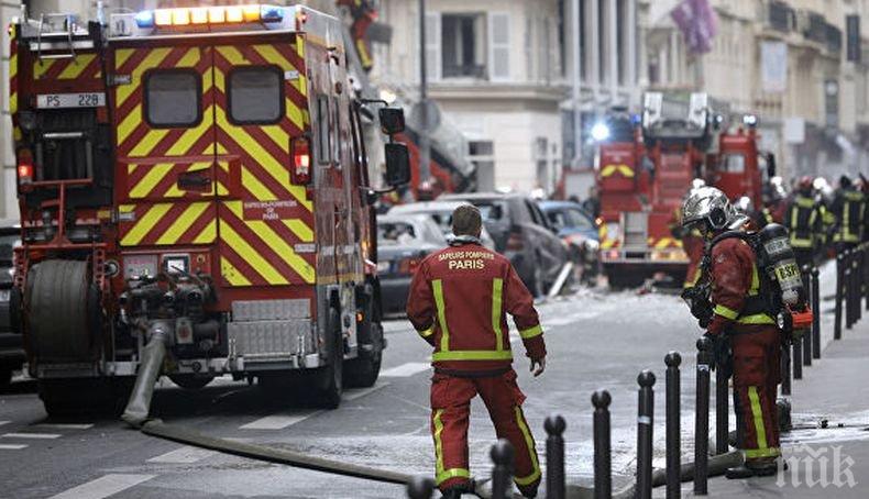 ТРАГЕДИЯТА ПРОДЪЛЖАВА: След взрива в Париж четирима пожарникари са в тежко пострадали. Един в неизвестност