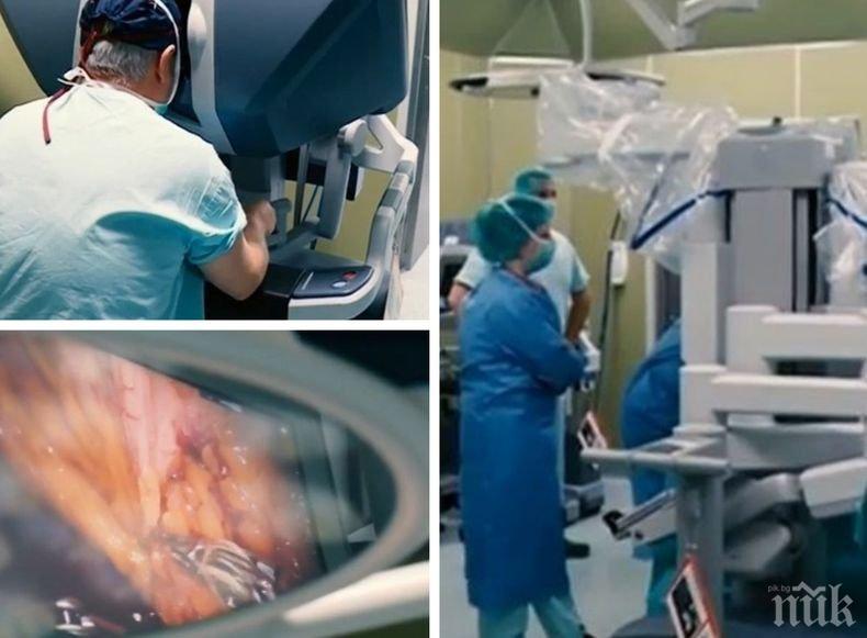 Роботът Да Винчи помага в коремната хирургия