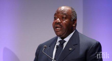 болният президент габон върна мароко