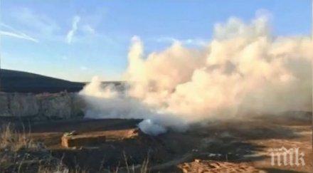 последните минути пламна хранилище химическия завод агрополихим