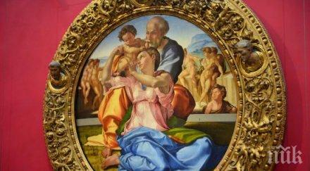 картина микеланджело изчезна църква белгия